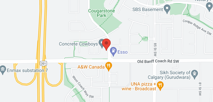 map of 666 Cougar Ridge Drive SW